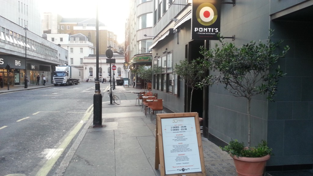 Ponti's Italian Kitchen oxford circus london