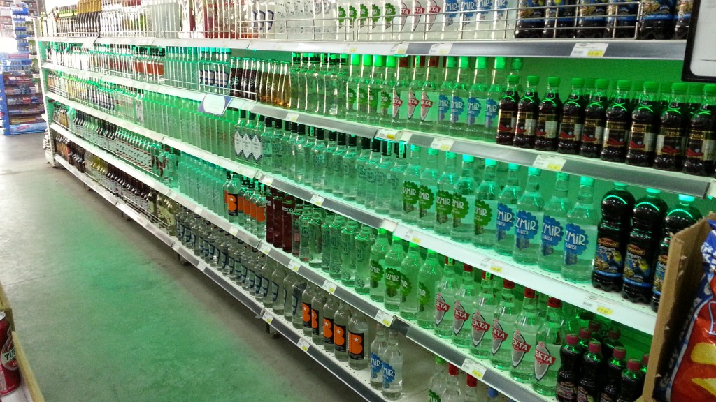 AZDA vodka aisle, Turkey