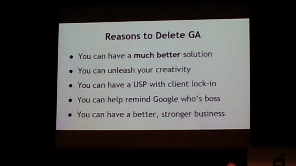 Reasons to Delete Google Analytics - BrightonSEO April 2014