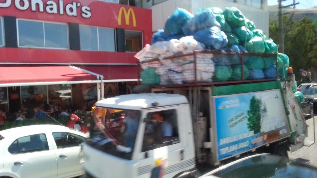 Bin lorry, Fethiye, Turkey